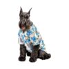 Unique Large Dog Shirt with Hibiscus Pattern for Summer Beach and Pool Parties