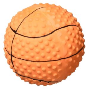 Unique Latex Basketball Dog Toy with Squeaker for Pet Play