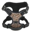 Unique Leopard Pattern Dog Harness with Soft Padded Vest for Small Dogs