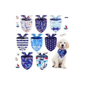 Unique Nautical Pet Accessories with Adjustable Bib and Adorable Prints