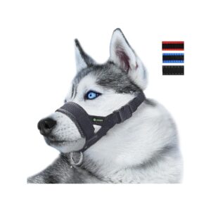 Unique Nylon Dog Muzzle for Small Breeds, Adjustable Loop Strap for Comfort