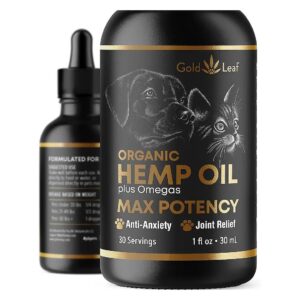 Unique Omega Blend Hemp Oil for Cats and Dogs Health and Wellness