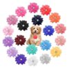 Unique Pet Accessories - Exquisite Dog Collar Flowers in 20 Colors