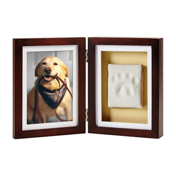 Unique Pet Paw Print Frame with Clay Imprint Kit - A Heartfelt Gift for Pet Lovers