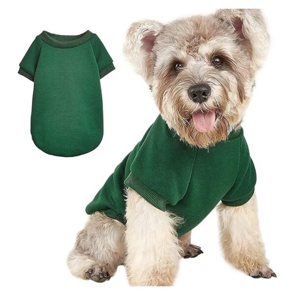 Unique Pet Sweaters for Small Dogs Petwear Knitwear Doggie Kitten Clothing Green Small