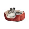 Unique Russet and Tan Nesting Pet Bed for Small Pets