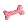 Unique Squeaky Latex Strawberry Bone Dog Chew Toy with Super Soft and Elastic Texture