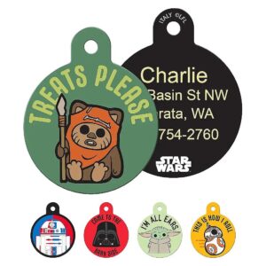 Unique Star Wars Ewok Pet Identification Tags with Personalized Text