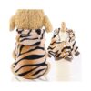 Unique Tiger Hoodie Sweater Costume for Small Breed Dogs and Cats Halloween Outfit Party