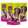 Unique V-Groove Design Dental Treats for Large Dogs with Yogurt Flavor and Prebiotic