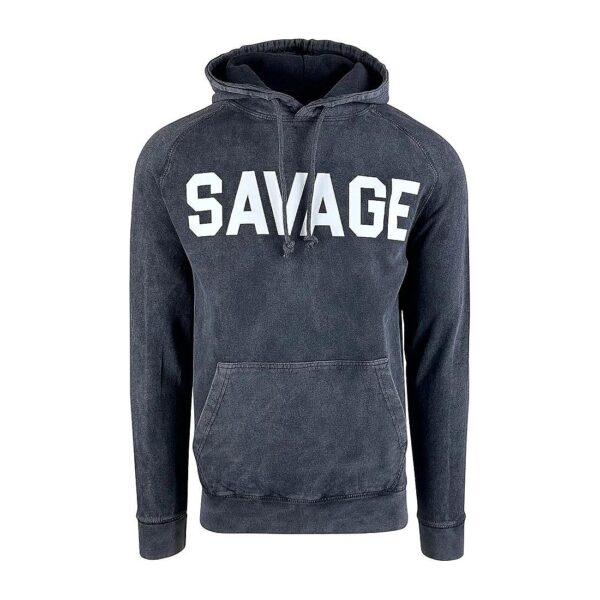 Unique Vintage Mineral Wash Hoodie with Classic Design Font for Urban Wear