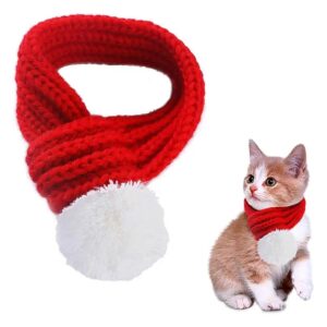 Unique and Stylish Christmas Pet Scarf for Cats and Small Dogs XS