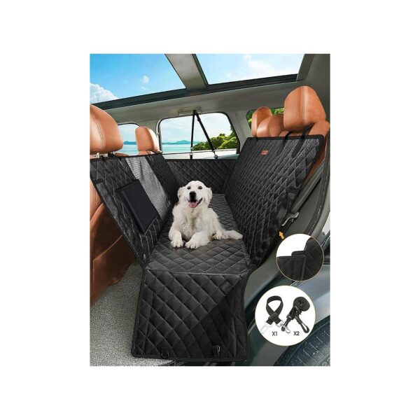 Universal Fit Dog Car Seat Cover with Durable Material and Storage Pocket