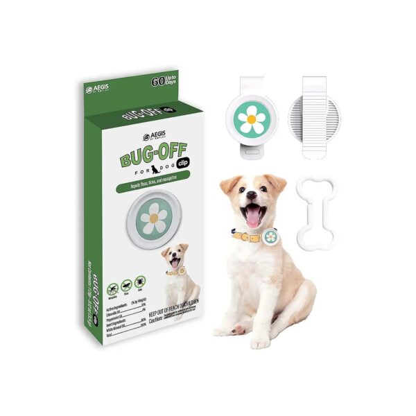 Universal Flea and Tick Repellent Clip for All Dog Sizes and Breeds