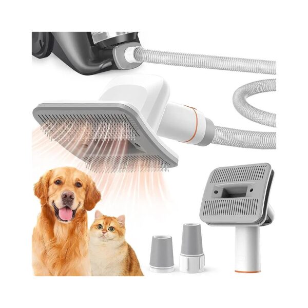 Universal Pet Brush Vacuum Attachment for Round Vacuum Cleaners