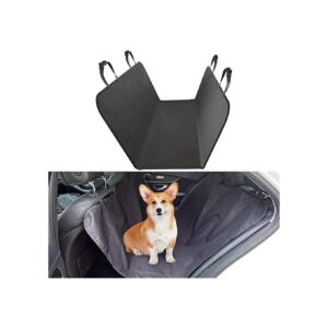 Universal Waterproof Dog Back Seat Cover Protector for Cars and SUVs Black