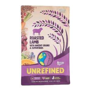 Unrefined Roasted Lamb Dry Dog Food with Ancient Grains and Superfoods