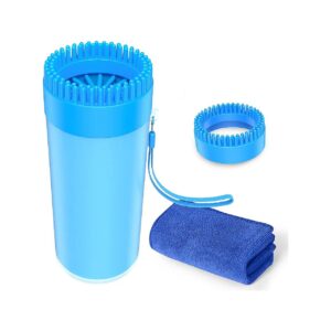 Upgrade 2 in 1 Paw Cleaner for Medium Dogs Gentle on Paws Effective Cleaning