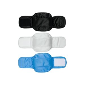 Upgraded Reusable Belly Bands for Dogs, 3-Pack, Machine Washable, and Economical