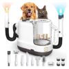 Vacuum, Dryer, and 7 Accessories for Efficient Pet Hair Removal and Management