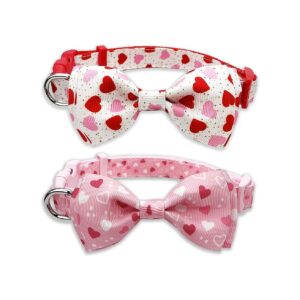 Valentine's Day Dog Collars for Small to Medium-Sized Pets