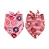 Valentine's Day Pet Accessories Soft Dog Bandanas for Medium to Large Dogs