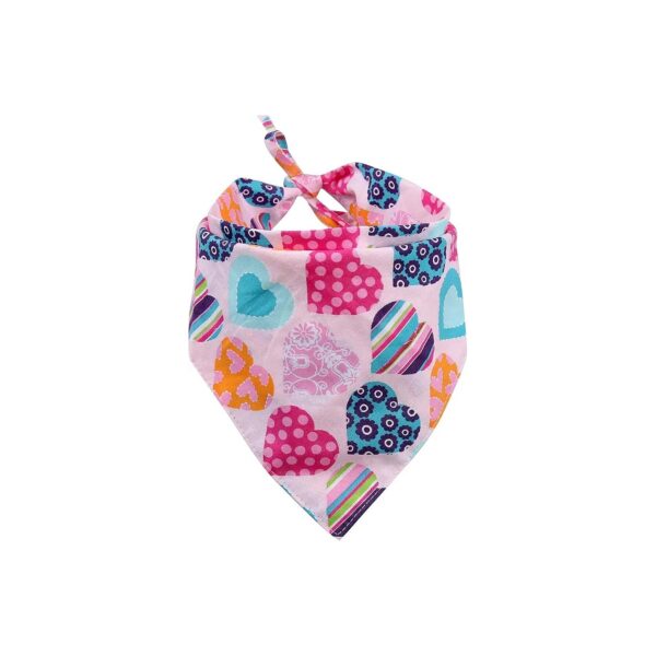 Valentine's Day Triangle Bib Scarf for Cats and Small Pets