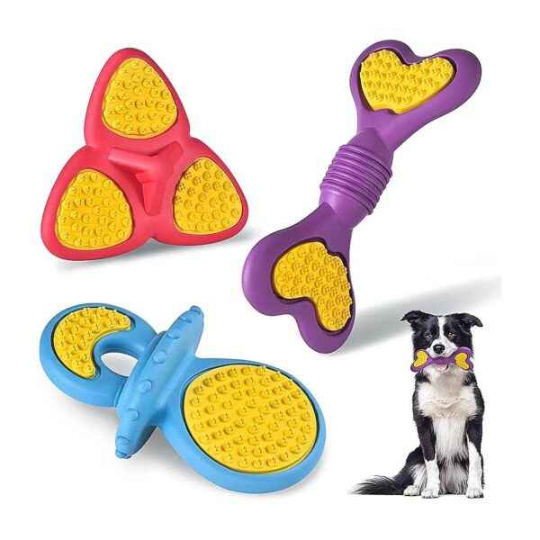 Value Pack of 3 Puppy Teething Toys for Small Breed Dogs