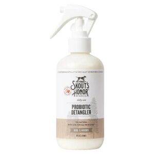 Vanilla Scented Dog Detangling Spray with Probiotics for Healthy Skin and Coat