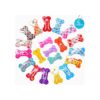 Variety Pack of 20 Mini Pet Hair Clips in Assorted Colors and Shapes