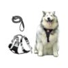 Velvet Soft and Breathable Dog Harness Vest for Small and Large Dogs Black Large Size