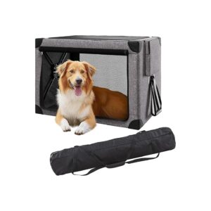 Ventilated and Comfortable Dog Crate for Large Dogs and Cats