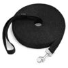 Versatile 20 Foot Black Long Leash for Small Medium Dogs or Cats Training