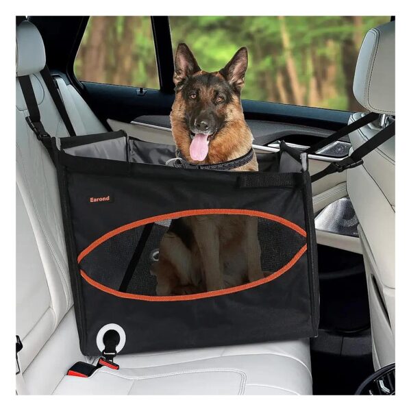 Versatile Car Seat for Small to Medium Dogs with Soft Cushions and Reinforced Zippers