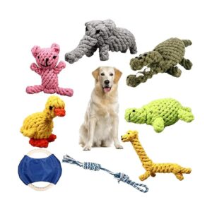 Versatile Cotton Rope Dog Toys for Small to Large Breed Pets, for Teething and Playtime