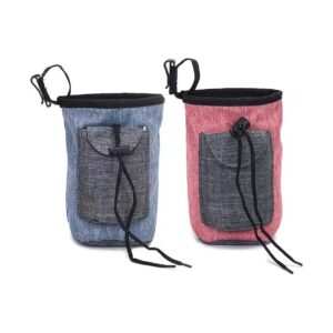 Versatile Dog Treat Bag with Three Wear Options and Large Interior Storage