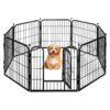 Versatile Indoor Pet Playpen with 8 Panels and Doors for Small to Medium Dogs