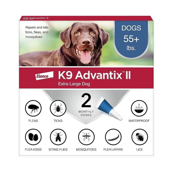 Vet-Recommended Topical Flea Tick Mosquito Treatment for Large Dogs