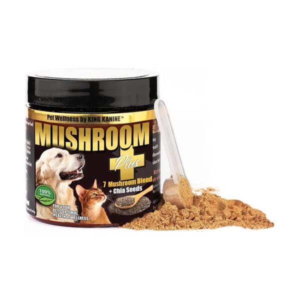 Veterinarian Approved Mushroom and Chia Seed Supplement for Pet Health