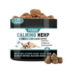 Veterinarian-Recommended Hemp Dog Calming Chews for Anxiety Relief and Brain Function