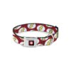 Vibrant Multicolor Polyester Dog Collar with Steel Buckle and DC Comics Logo 1 Inch Wide