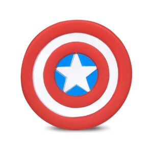 Vinyl Squeaky Dog Toy with Marvel Captain America's Iconic Shield