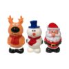 Vinyl Squeaky Dog Toys Christmas Set Santa Reindeer Snowman Medium Large Dogs Play Fetch