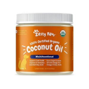 Virgin Coconut Oil Supplement for Dogs with Digestive Support