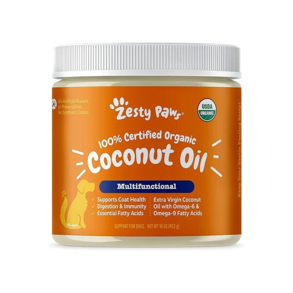 Virgin Coconut Oil Supplement for Dogs with Digestive Support