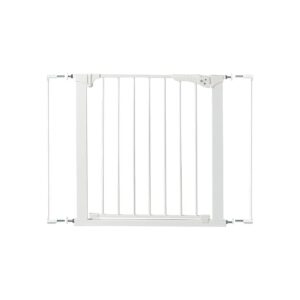 Visual Pressure Indicator White Baby Gate for Secure and Easy Installation