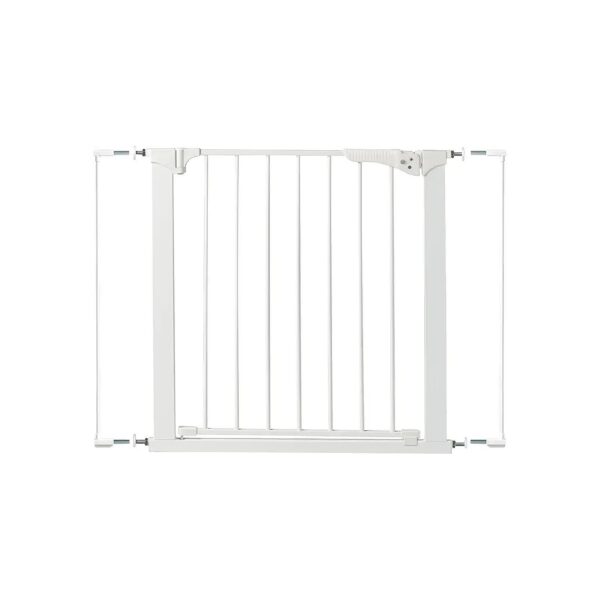 Visual Pressure Indicator White Baby Gate for Secure and Easy Installation