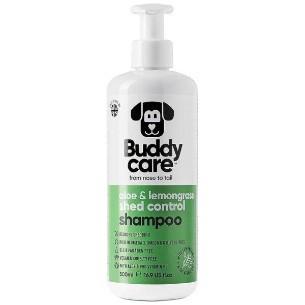 Vitamin B5 and Aloe Vera Dog Shampoo with Omega 3,6, and Glycolipids for Reduced Shedding