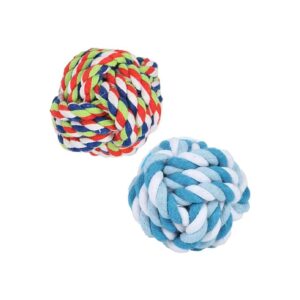 WASHABLE Cotton Rope Ball Dog Toy for Puppies and Small Dogs with Fun