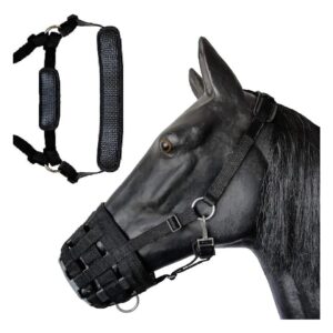 Waffle Basket Grazing Muzzle with Heavy Duty Nylon and Neoprene